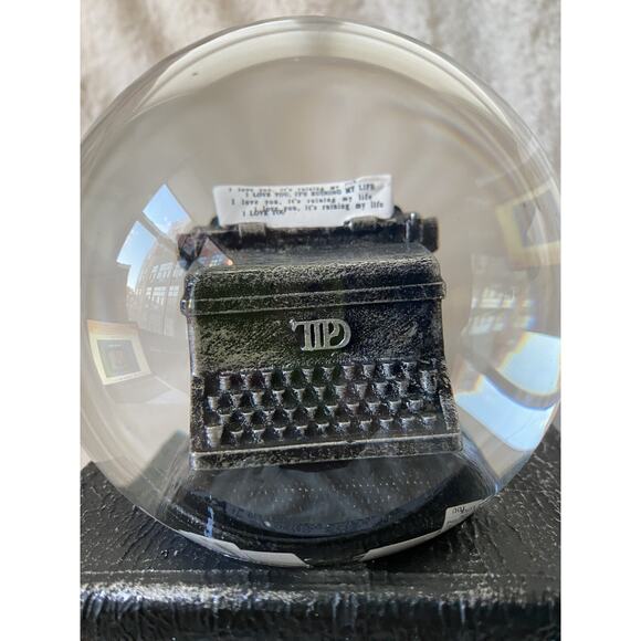 Taylor Swift THE TORTURED POETS DEPARTMENT SNOWGLOBE AUTHENTIC *In Hand* 🩶☃️🩶 - Picture 6 of 11